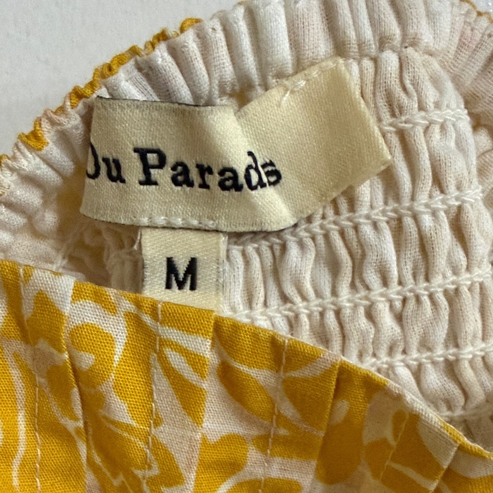 Chic Yellow Patterned Mini Dress - Picture 2 of 3